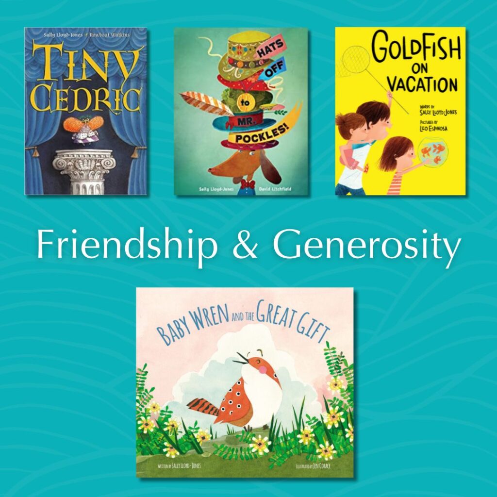 Collection of books about friendship